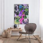 Canvas print Pug collection