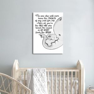 Kids canvas print No one else will know 2