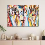Canvas print Africa in many colours