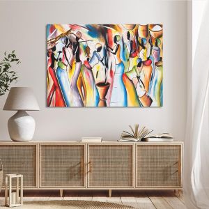 Canvas print Africa in many colours Framed canvas View 1 2