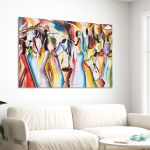 Canvas print Africa in many colours