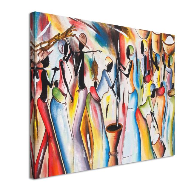 Canvas print Africa in many colours