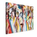 Canvas print Africa in many colours