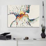 Canvas print Colorful kiss