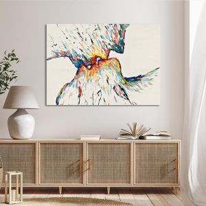 Canvas print Colorful kiss Framed canvas View 1 2