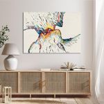 Canvas print Colorful kiss