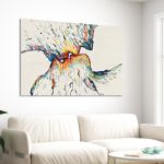 Canvas print Colorful kiss