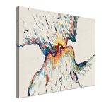 Canvas print Colorful kiss