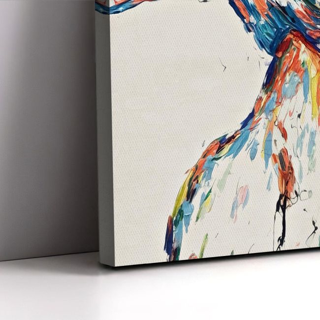 Canvas print Colorful kiss