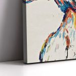 Canvas print Colorful kiss