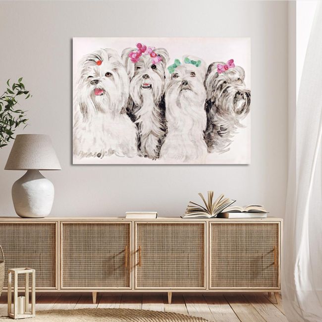 Canvas print Sex and city (Canine version)