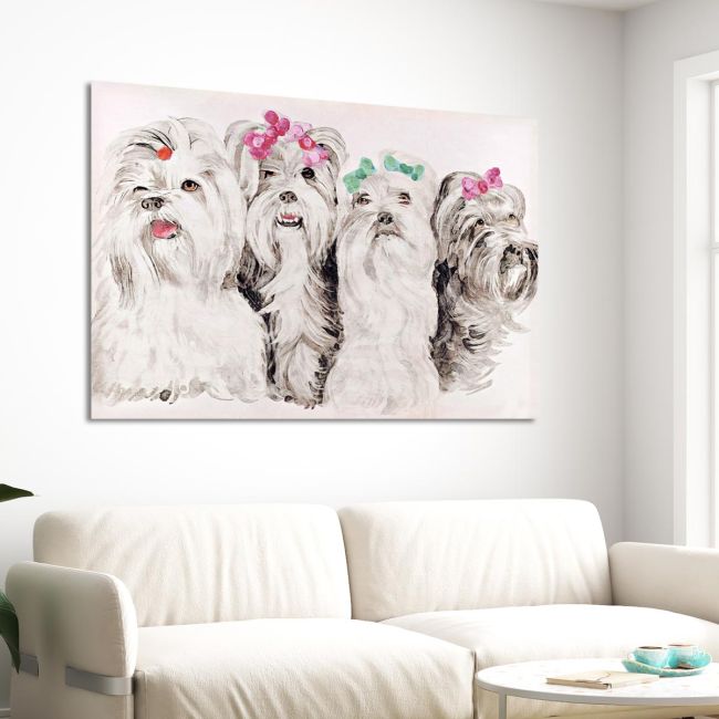 Canvas print Sex and city (Canine version)