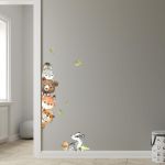 Wall stickers Peekaboo, woodland animals