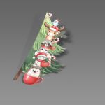 Χριστουγεννιάτικο αυτοκόλλητο, Christmas Peekaboo Woodland art1