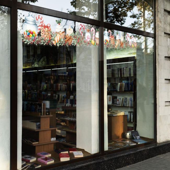 Chrsitmas sticker, Christmas Ornaments White and Gold