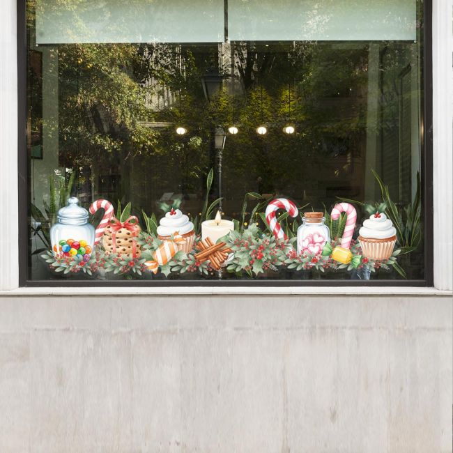 Chrsitmas sticker, Christmas Ornaments White and Gold