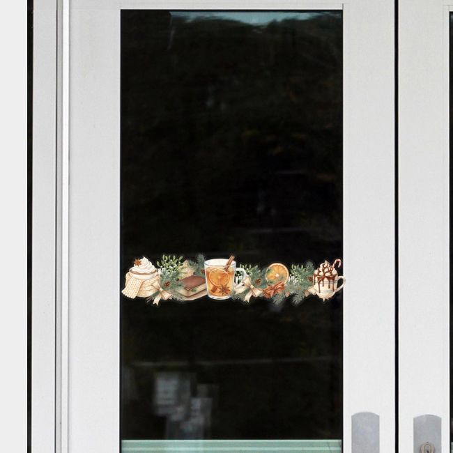 Χριστουγεννιάτικο αυτοκόλλητο, Christmas Coffee Shop