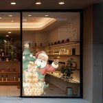 Χριστουγεννιάτικο αυτοκόλλητο, Christmas Santa Peekaboo