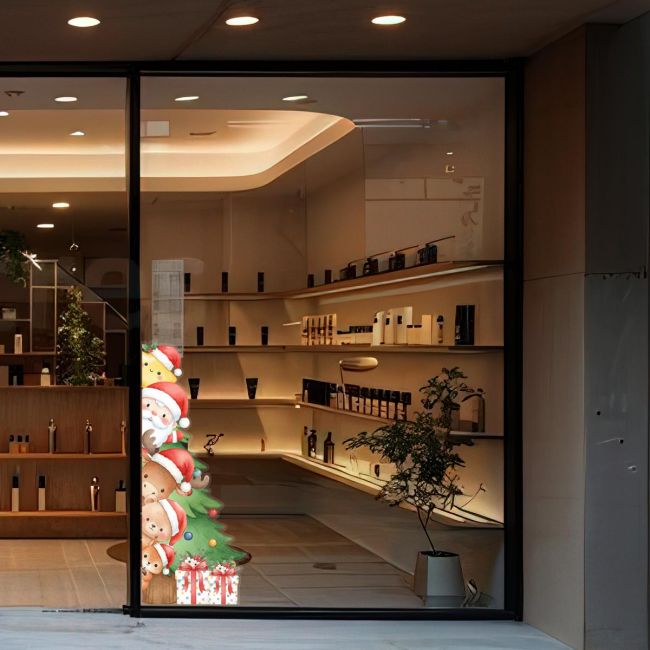 Christmas sticker, Christmas Peekaboo