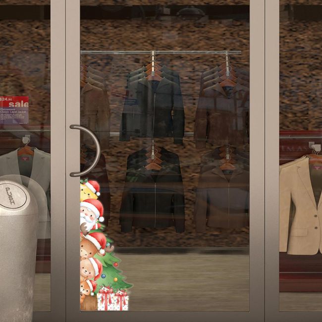 Χριστουγεννιάτικο αυτοκόλλητο, Christmas Peekaboo art 2