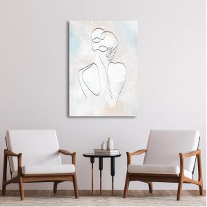 Πίνακας ζωγραφικής Abstract woman form Καμβάς τελαρωμένος Όψη 1 2