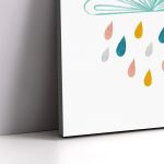 Canvas print Colorful rain