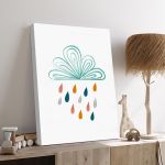 Πίνακας ζωγραφικής Colorful rain