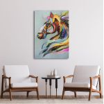 Canvas print Colorful horse