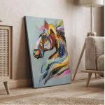 Canvas print Colorful horse