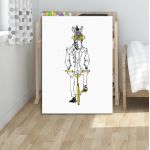 Canvas print A zebra ride