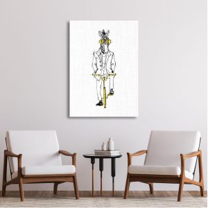 Canvas print A zebra ride Framed canvas View 1 2