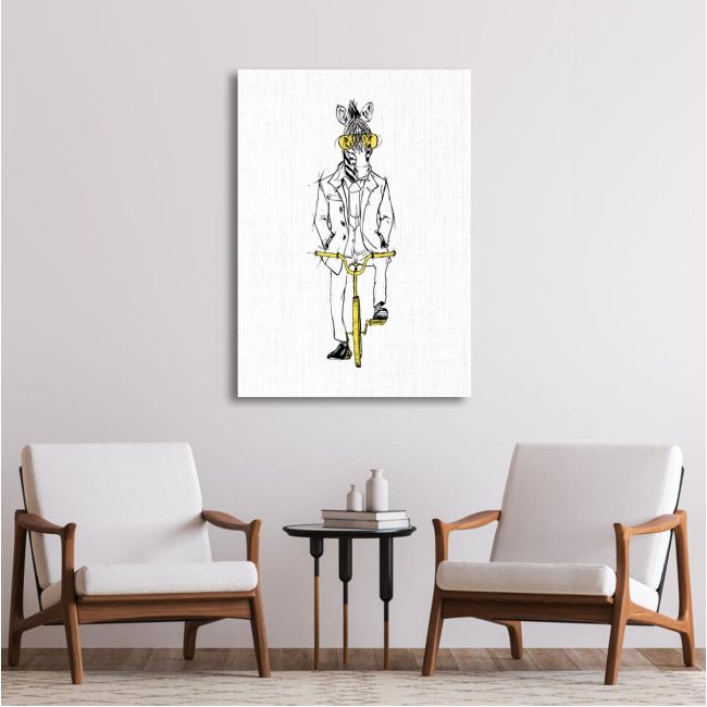 Canvas print A zebra ride