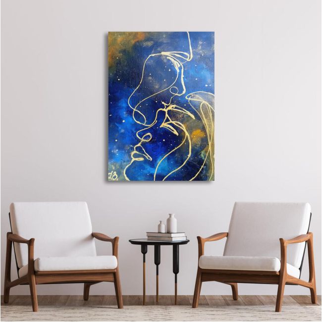 Canvas print A starry kiss