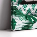 Πίνακας ζωγραφικής Lips in green camouflage