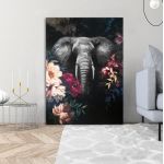Canvas print Through the flowers