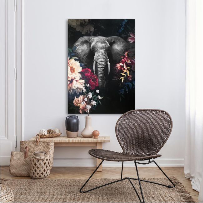 Canvas print Through the flowers