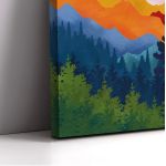 Canvas print Colorful mountains