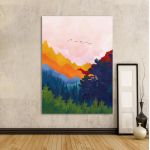 Canvas print Colorful mountains