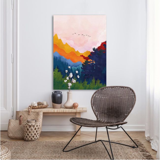 Πίνακας ζωγραφικής Colorful mountains