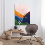 Canvas print Colorful mountains