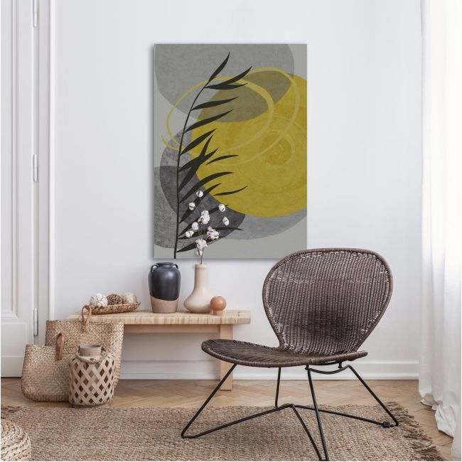 Canvas print Leaves and shapes