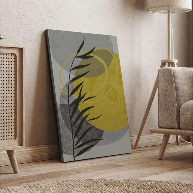 Canvas print Leaves and shapes