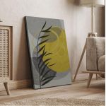 Canvas print Leaves and shapes