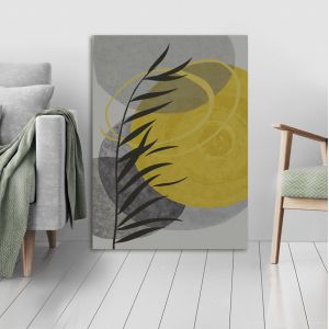 Canvas print Leaves and shapes