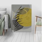 Πίνακας ζωγραφικής Leaves and shapes