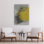 Canvas print Leaves and shapes