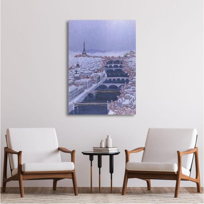 Πίνακας ζωγραφικής A winter Paris painting