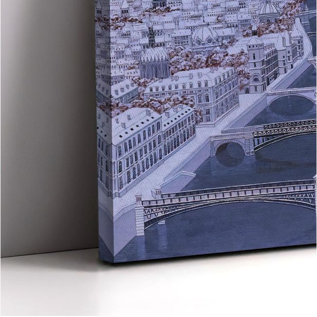 Πίνακας ζωγραφικής A winter Paris painting