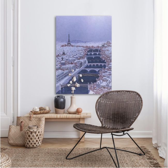 Canvas print A winter Paris painting