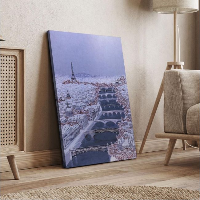 Canvas print A winter Paris painting